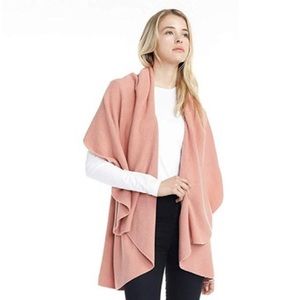 Look Basic Shawl Vest Blush Pink OS